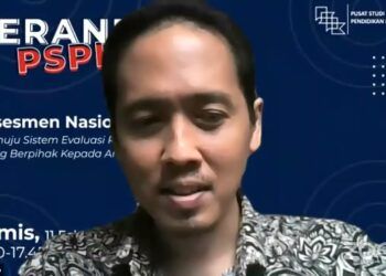 Kepala Peneliti Pusat Studi Pendidikan dan Kebijakan (PSPK), Anindito Aditomo. (Foto: Dokumen/Tugu Jatim) ujian nasional, motivasi belajar, asesmen nasional
