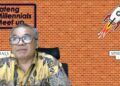 Pakar Komunikasi dan Motivator Nasional, Dr Aqua Dwipayana dalam sesi Sharing Komunikasi dan Motivasi kepada para jurnalis peserta Fellowship Jurnalisme pendidikan yang diselenggaran oleh Gerakan Jurnalis Peduli Pendidikan, Senin (1/2/2021). (Foto: Dokumen/Tugu Jatim)