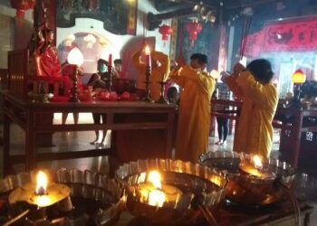 Perayaan Imlek di Kelenteng Tjoe Hwie Kiong Kediri tak akan ada pertunjukan barongsai dan kerumunan jemaat. (Foto: Noe/Tugu Jatim)