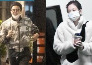 Jennie dan G-Dragon yang tertangkap kamera sedang berkencan diam-diam. (Foto:Instagram/koradispatch)