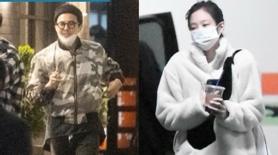 Jennie dan G-Dragon yang tertangkap kamera sedang berkencan diam-diam. (Foto:Instagram/koradispatch)