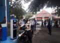 Wali Kota Malang, Sutiaji saat uji coba sistem e-parking di kawasan Stadion Gajayana, Kota Malang beberapa waktu lalu. (Foto: Azm/Tugu Malang/Tugu Jatim)