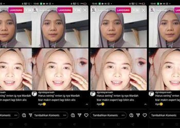 Berbagi tip kecantikan bersama Wardahbeauty.malang dan tugumalang.id saat live Instagram. (Foto: Mila Arinda/Tugu Jatim)