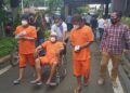 Tiga pelaku carok di Malang yang menewaskan 2 orang. (Foto: Rap/Tugu Malang/Tugu Jatim)