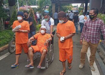 Tiga pelaku carok di Malang yang menewaskan 2 orang. (Foto: Rap/Tugu Malang/Tugu Jatim)