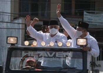 Sanusi-Didik ketika kampanye jelang Pilkada Kabupaten Malang 2020 beberapa bulan lalu. (Foto: BEN/Tugu Malang/Tugu Jatim)