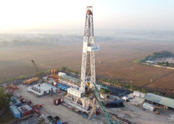 Sumur Mudi-26 PHE Tuban East Java yang berhasil mencatatkan hasil tes produksi sebesar 531 Barrel Oil per Day (BOPD), jumlah ini melebihi target rencana awal 200 BOPD. (Foto: Dokumen)