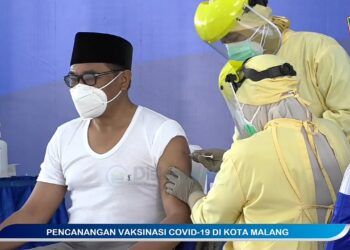 Program vaksinasi di Kota Malang. (Foto: Fen/Tugu Malang/Tugu Jatim)