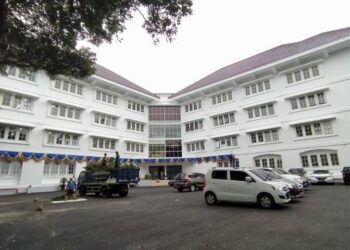Lokasi halaman Gedung Mini Block Office Pemkot Malang. (Foto: Azmy/Tugu Jatim)