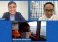 CEO Paragon Salman Subakat dan Menteri Pariwisata dan Ekonomi Kreatif RI Sandiaga Uno saat menyampaikan materi secara virtual. (Foto: Feni Yusnia/Tugu Jatim)