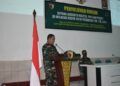 Mayor Chk Ervan Yudi Hariyanto SH memimpin sosialisasi hukum kepada prajurit, ASN, hingga Persit Kodim 0819/Pasuruan. (Foto: Dok/Tugu Jatim)