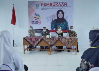 Kali Pertama Digelar, SMK Kesehatan Wijaya Husada Trenggalek Jadi Tuan Rumah LKS Wilker III Provinsi Jatim 1 Pembukaan LKS Wilker III Provinsi Jawa Timur. (Foto: Zamzuri/Tugu Jatim)
