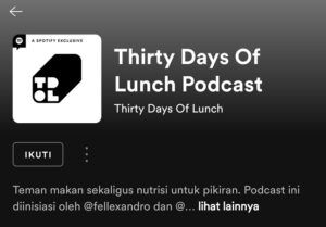 Thirty Days of Lunch (foto : spotify.com/thirtydaysoflunch)