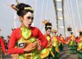 Penari Thengul dalam acara Thengul International Folklore Festival (TIFF) di Bojonegoro tahun 2019. (Foto: IG @humas.bjn/Tugu Jatim)