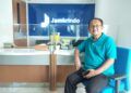 Pemimpin Wilayah VI Jawa Timur Perum Jamkrindo Loesdarwanto pada Sabtu (06/03/2021). (Foto: Irham Thoriq/Tugu Media Group)
