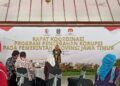 Wujudkan Pemerintahan Bersih dari Korupsi, Bakorwil II Jatim Selenggarakan Rakor di Bojonegoro 3 Kepala Bakorwil Jawa Timur II Bojonegoro Diyah Wahyu Ermawati saat menyampaikan tugas dalam mencegah korupsi. (Foto: Mila Arinda/Tugu Jatim)