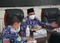 Wali Kota Malang Sutiaji memberikan penjelasan soal pendaftaran sebagai sekda. (Foto: Feni Yusnia/Tugu Jatim)