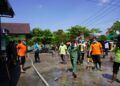 Bupati Bojonegoro, Anna Muawanah dan jajaran melakuakn tinjauan langsung di Kecamatan Gondang Kabupaten Bojonegoro yang terdampak banjir akibat luapan sungai. (Foto: Mila Arinda/Tugu Jatim)