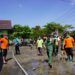 Bupati Bojonegoro, Anna Muawanah dan jajaran melakuakn tinjauan langsung di Kecamatan Gondang Kabupaten Bojonegoro yang terdampak banjir akibat luapan sungai. (Foto: Mila Arinda/Tugu Jatim)