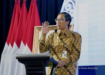 Direktur Jenderal Pengembangan Ekspor Nasional Kasan saat memberikan arahan pada Pra Rapat Kerja (Raker) Kemendag 2021 di Kantor Kementerian Perdagangan, Jakarta, Rabu (03/03/2021). (Foto: Dok Humas Kemendag/Tugu Jatim)