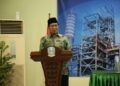 Bupati Tuban H. Fathul Huda saat membuka pelatihan K3 di BLK yang diselenggarakan GRR Tuban pada Senin (29/03/2021). (Foto: Rochim/Tugu Jatim)