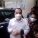 Wali Kota Surabaya, Eri Cahyadi saat diwawancara pewarta di Kantor PWI Jatim, Rabu (31/3/2021). (Foto: Rangga Aji/Tugu Jatim)