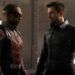 Sam Wilson dan Bucky Barnes dalam serial The Falcon and The Winter Soldier. (Foto: Twitter/@falconandwinter)
