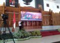 Wakil Bupati Tuban, Noor Nahar Husein membuka acara puncak HPN 2021 PWI Tuban, Rabu (17/3/2021). (Foto: Moch Abdurochim/Tugu Jatim)