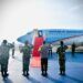 Presiden Joko Widodo bertolak menuju Provinsi Jawa Timur dari Pangkalan TNI AU Halim Perdanakusuma, Jakarta, Senin (22/3/2021). (Foto: Sekretariat Presiden)