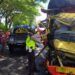 Kecelakaan Truk vs Truk di Bojonegoro, 1 Orang Meninggal Dunia 12 Kecelakaan beruntun antara dua truk Jalan Babat-Bojonegoro, tepatnya di depan SPBU Medalem, Sumberrejo, Bojonegoro, Senin (24/03/2021). (Foto : Dokumen/Kapolsek Sumberrejo) tugu jatim