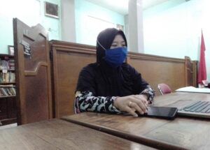 Yaritza Mutiara Ningtyas selaku Pengacara Publik Lembaga Bantuan Hukum (LBH) Surabaya, Rabu (10/03/2021). (Rangga Aji/Tugu Jatim)