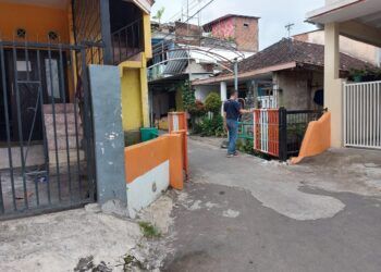Lokasi kejadian suara letusan diduga tembakan ke udara yang menghebohkan warga di Jalan Candi Badut, Kota Malang. (Foto : Azmy/Tugu Malang/Tugu Jatim) aksi polisi di malang, kejar pemotor dan lepaskan tembakan peringatan