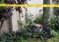 Lokasi penemuan mortir di Jalan Bareng Tenes IV, Klojen, Kota Malang kini sudah digaris polisi. (Foto : Polsek Klojen)