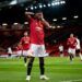 Amad Diallo merayakan Gol pembuka bagi MU, diawal babak kedua setelah babak pertama berakhir tanpa Gol. (Foto: Twitter/@Amaddiallo_19) man united ac milan liga eropa manchester united