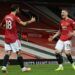 Scott McTominay dan Bruno Fernandes merayakan gol bunuh diri untuk MU yang diawali dari tendangan sudut. (Foto: Twitter/@ManUtd) man united vs west ham