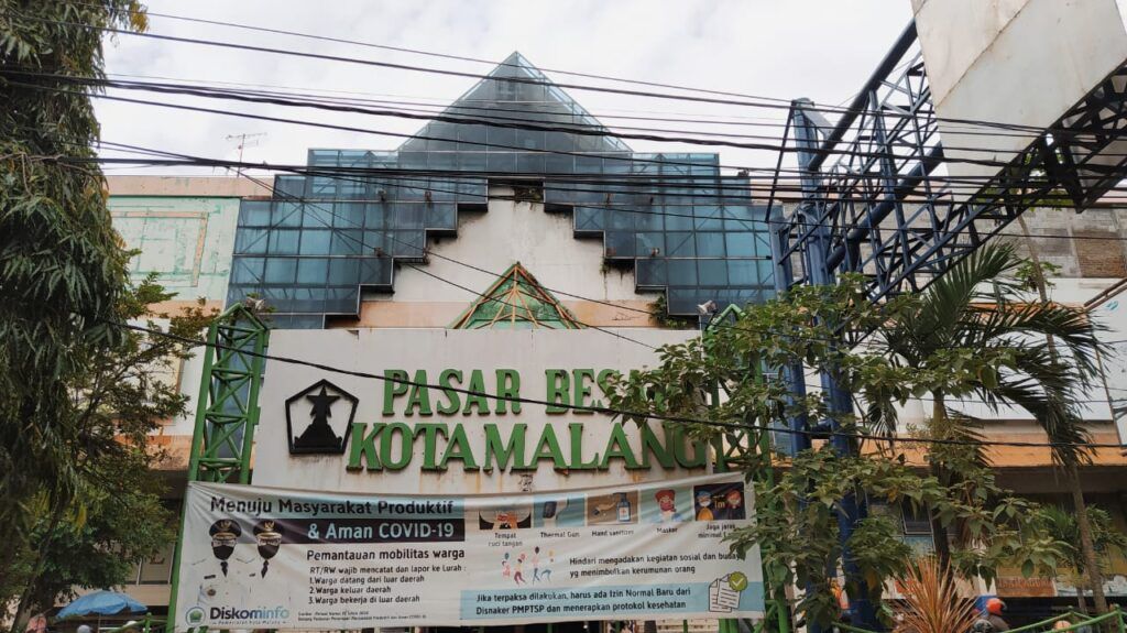 Pasar Besar Kota Malang yang menjadi polemik terkait revitalisasi pasar. (Foto: Azmy/Tugu Malang/Tugu Jatim) dprd kota malang