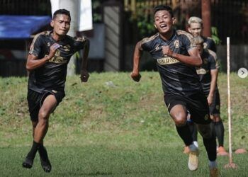 Pemain Arema FC saat berlatih untuk persiapan menghadapi Piala Menpora 2021. (Foto: Instagram/Arema FC)