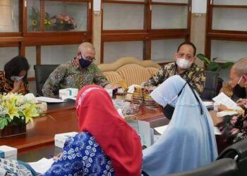 Rapat koordinasi siapkan refocusing APBD Kabupaten Trenggalek. (Foto: Humas Pemkab Trenggalek)