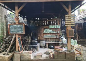 Tomboan Ngawonggo, wisata dengan konsep unik bernuansa Jawa Kuno di Kabupaten Malang. (Foto: Dani Alifian)