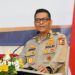 Kadiv Humas Polri Irjen Pol Argo Yuwono menyampaikan informasi pada pewarta dalam press conference, Senin sore (05/04/2021). (Foto: Polda Jatim/Tugu Jatim)