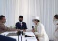 Saat Atta Halilintar mengucapkan ijab kabul disaksikan oleh Presiden Jowoki. (Foto: YouTube Sekretariat Presiden/Tugu Jatim)
