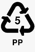 Kode plastik 5. (Foto: upload.wikimedia.org)