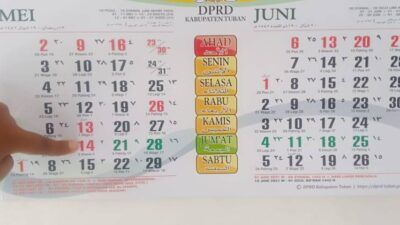 Ilustrasi kalender cuti bersama hari libur nasional Idul Fitri 2021. (Foto: Dok Rochim/Tugu Jatim)