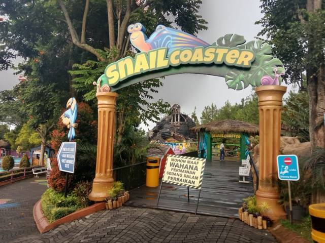 Snail Coaster di Jatim Park 2. (Foto: Sholeh/Tugu Jatim)