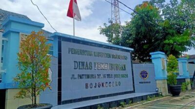 Kantor Dinas Perhubungan (Dishub) Bojonegoro. (Foto: Mila Arinda/Tugu Jatim) larangan mudik