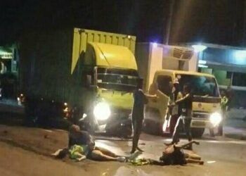 Kecelakaan yang terjadi pada dua perempuan di Tuban. (Foto: Humas Polres Tuban/Tugu Jatim)
