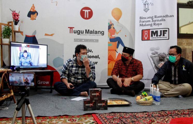 Sesi diskusi Malang Jurnalis Forum membahas terkait UMKM dan kebijakan publik. (Foto: Rubianto/Tugu Malang/Tugu Jatim)