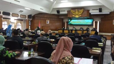 Suasana Rapat Paripurna DPRD Tuban. (Foto: Rochim/Tugu Jatim)