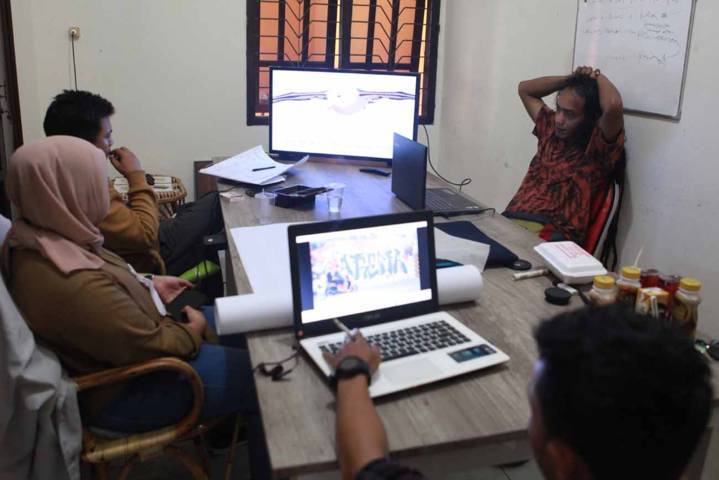 Suasana workshop bersama tim Tugu Media Group. (Foto: Bayu Eka/Tugu Jatim)