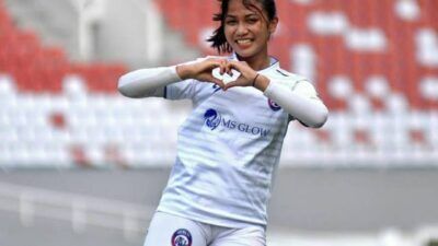 Salah satu pemain Arema FC Women, Shafira Ika Putri yang turut dipanggil untuk memperkuat tim nasional. (Foto: Instagram/Arema FC Women)